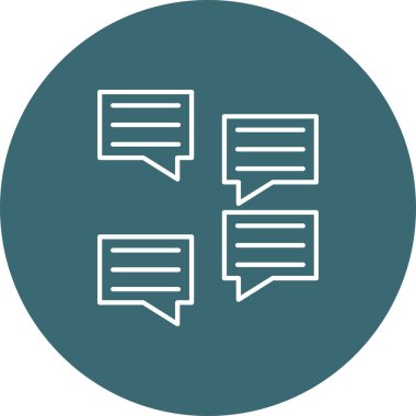 Web Kullanımı için İleti Simgesi, Vektör İllüstrasyonu