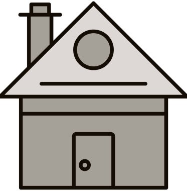 Web Kullanımı için Ev Simgesi, Vektör İllüstrasyonu