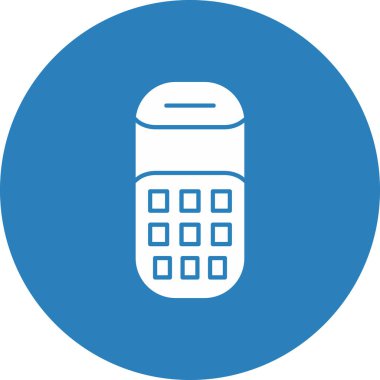 Web kullanımı için Cep Telefonu Simgesi, Vektör İllüstrasyonu