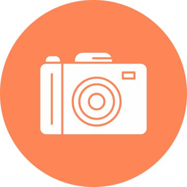 Web Kullanımı için Kamera Simgesi, Vektör İllüstrasyonu