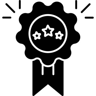 Web Kullanımı için Ödül Simgesi, Vektör İllüstrasyonu