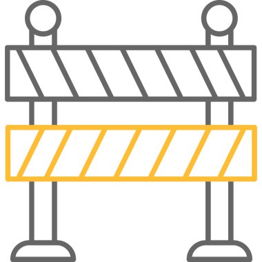 Yol Bariyeri Simgesi, Web Kullanımı için Vektör Resimleri