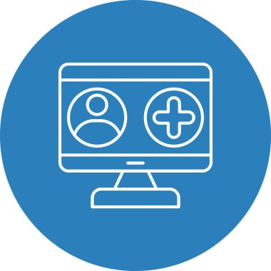 Web Kullanımı için Profil Simgesi, Vektör İllüstrasyonu