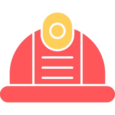 Web Kullanımı için Miğfer Simgesi, Vektör İllüstrasyonu