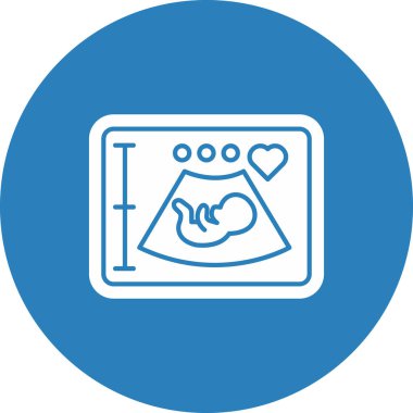 Web kullanımı için Ultrason Simgesi, Vektör İllüstrasyonu