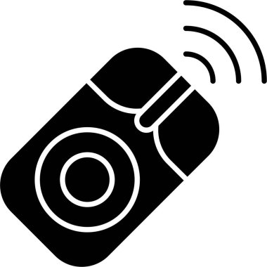 Web Kullanımı için Kablosuz Fare Simgesi, Vektör İllüstrasyonu