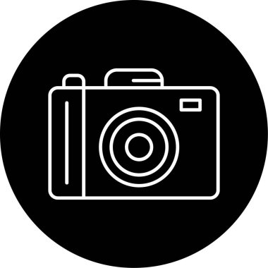 Web Kullanımı için Kamera Simgesi, Vektör İllüstrasyonu