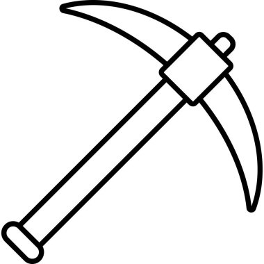 Pickaxe.svg Simgesi, Web Kullanımı için Vektör İllüstrasyonu