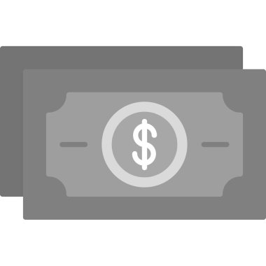 Web Kullanımı için Para Simgesi, Vektör İllüstrasyonu