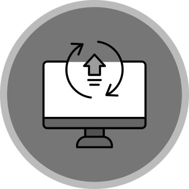 Web Kullanımı için Simgeyi Yükselt, Vektör İllüstrasyonu