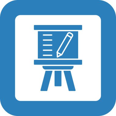 Web Kullanımı için Grafik Tahta Simgesi, Vektör İllüstrasyonu