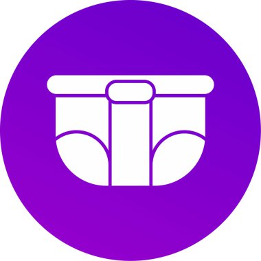 Web Kullanımı için Bez Simgesi, Vektör İllüstrasyonu