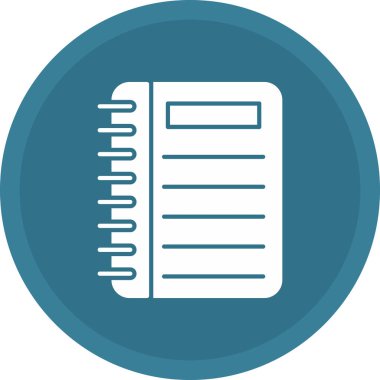 Web Kullanımı için Not Defteri Simgesi, Vektör İllüstrasyonu