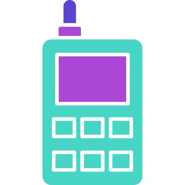 Web Kullanımı için Telefon Simgesi, Vektör İllüstrasyonu