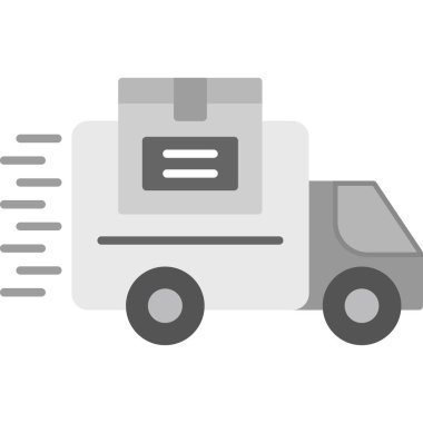 Web kullanımı için Taşıma Aracı Simgesi, Vektör İllüstrasyonu