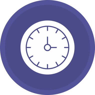 Web Kullanımı için Saat Simgesi, Vektör İllüstrasyonu