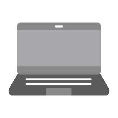 Web Kullanımı için dizüstü bilgisayar simgesi, Vektör İllüstrasyonu