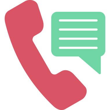 Web Kullanımı için Telefon Simgesi, Vektör İllüstrasyonu