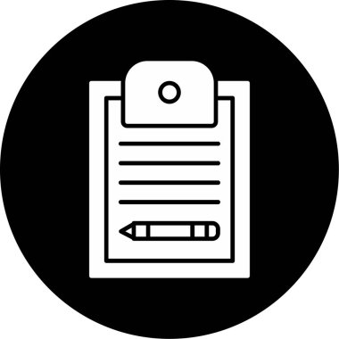 Web Kullanımı için Not Defteri Simgesi, Vektör İllüstrasyonu