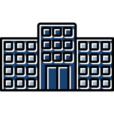 Web Kullanımı için Ofis Simgesi, Vektör İllüstrasyonu