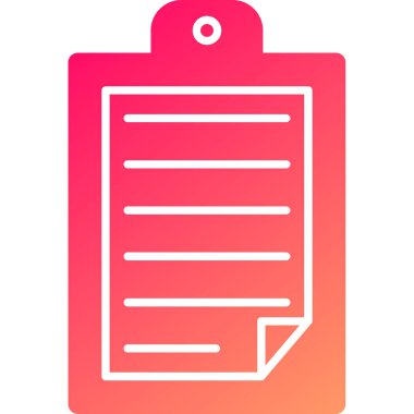 Web Kullanımı için Pano Simgesi, Vektör İllüstrasyonu