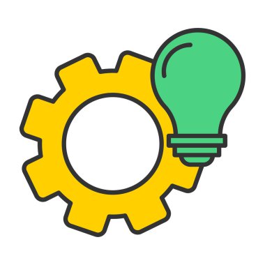 Web Kullanımı için Vektör İllüstrasyonu Gear Simgesi