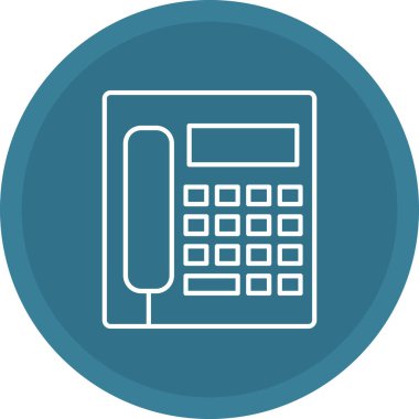 Web Kullanımı için Telefon kulübesi Simgesi, Vektör İllüstrasyonu