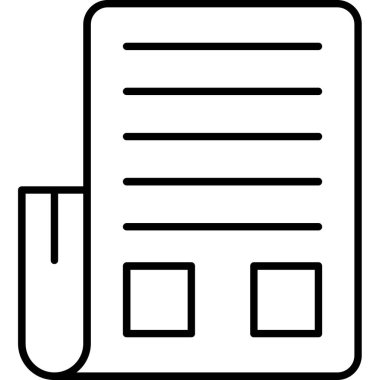 News.svg Simgesi, Web Kullanımı için Vektör İllüstrasyonu