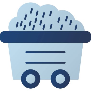 Vagon Simgesi, Web Kullanımı için Vektör İllüstrasyonu