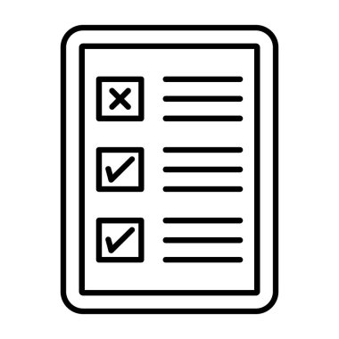 Web Kullanımı için Checklist.svg Simgesi, Vektör İllüstrasyonu