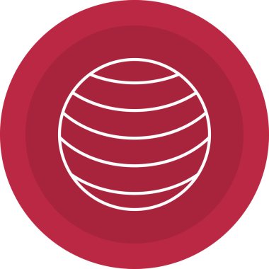 Web Kullanımı için Neptün Simgesi, Vektör İllüstrasyonu