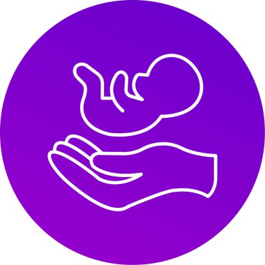 Web Kullanımı için Doğum Simgesi, Vektör İllüstrasyonu