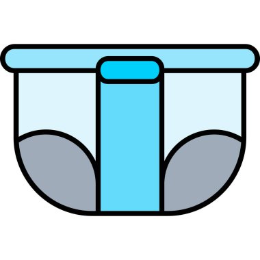 Web Kullanımı için Bez Simgesi, Vektör İllüstrasyonu