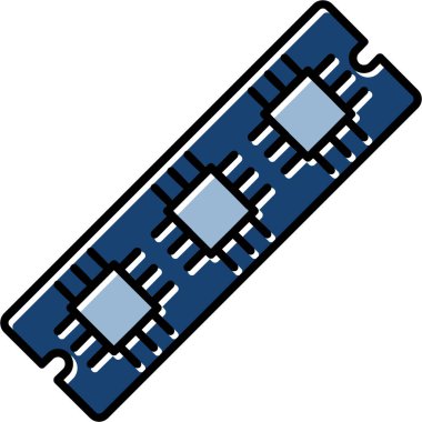 Ram Bellek Simgesi, Web Kullanımı için Vektör Resimleri