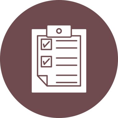 Web Kullanımı için Not Defteri Simgesi, Vektör İllüstrasyonu