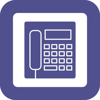 Web Kullanımı için Telefon kulübesi Simgesi, Vektör İllüstrasyonu