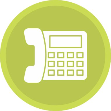 Web Kullanımı için Telefon Simgesi, Vektör İllüstrasyonu