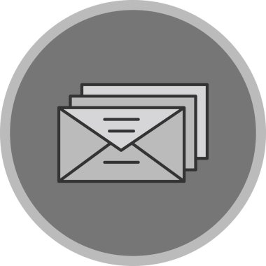 Web Kullanımı için E- posta Simgesi, Vektör İllüstrasyonu