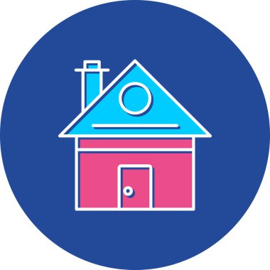 Web Kullanımı için Ev Simgesi, Vektör İllüstrasyonu