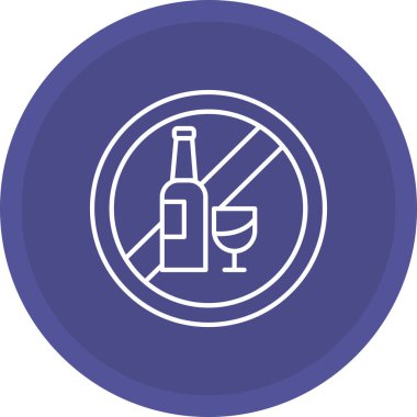 Web Kullanımı İçin İçme Simgesi, Vektör İllüstrasyonu Yok