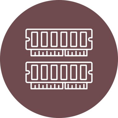 Ram Simgesi, Web Kullanımı için Vektör İllüstrasyonu