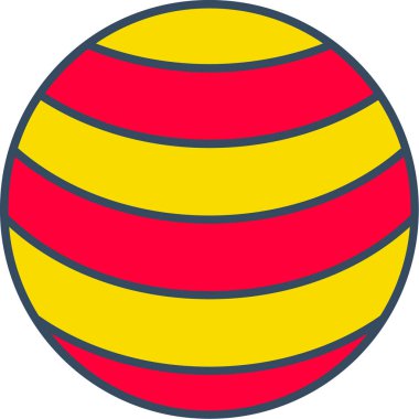 Web Kullanımı için Neptün Simgesi, Vektör İllüstrasyonu