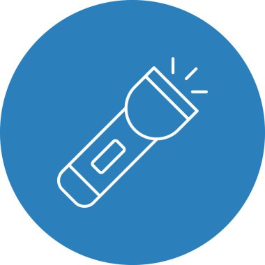 Web Kullanımı için Meşale Simgesi, Vektör İllüstrasyonu