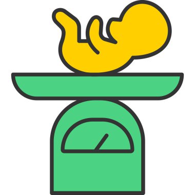 Bebek Ağırlığı Simgesi, Web Kullanımı için Vektör Resimleri