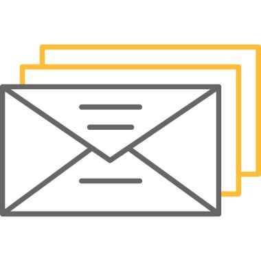 Web Kullanımı için E- posta Simgesi, Vektör İllüstrasyonu