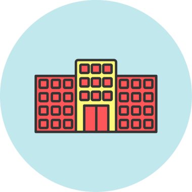 Web Kullanımı için Ofis Simgesi, Vektör İllüstrasyonu