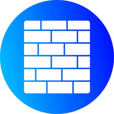 Web Kullanımı için Duvar Simgesi, Vektör İllüstrasyonu