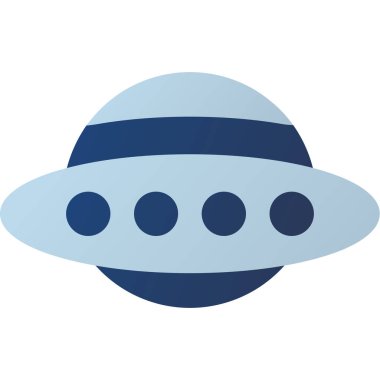 Web Kullanımı için Ufo Simgesi, Vektör İllüstrasyonu