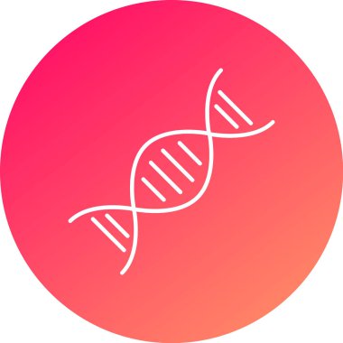 Web Kullanımı için DNA Simgesi, Vektör İllüstrasyonu