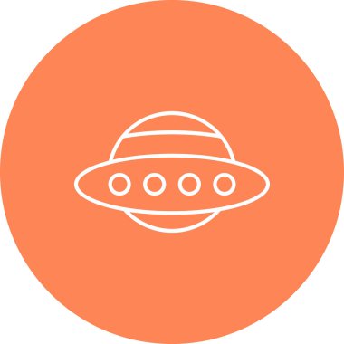 Web Kullanımı için Ufo Simgesi, Vektör İllüstrasyonu